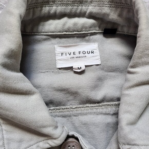 Five Four Log Angeles Jacket Womens M Gray Chore Barn Style Cottage Core Cabin - Picture 4 of 8